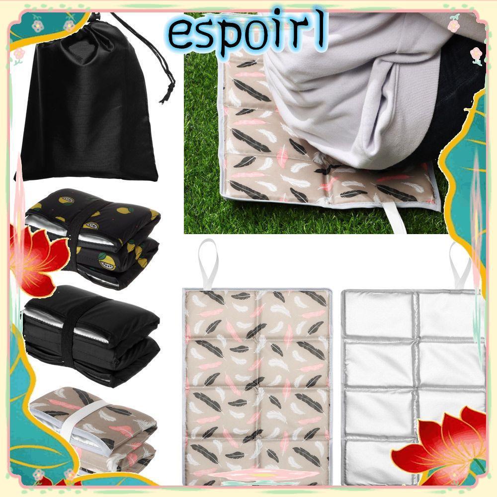 เสื่อนั่งพับได้สำหรับแคมป์ปิ้ง อีล์ พับเก็บง่ายและทนทาน มีเบาะโฟมให้นั่งสบาย