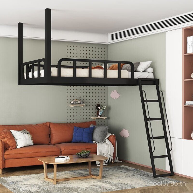 เปลญวนแบบสองชั้นสำหรับห้องนอน เตียงบนและล่าง สะดวกสบายสำหรับคนเดียวหรือคู่