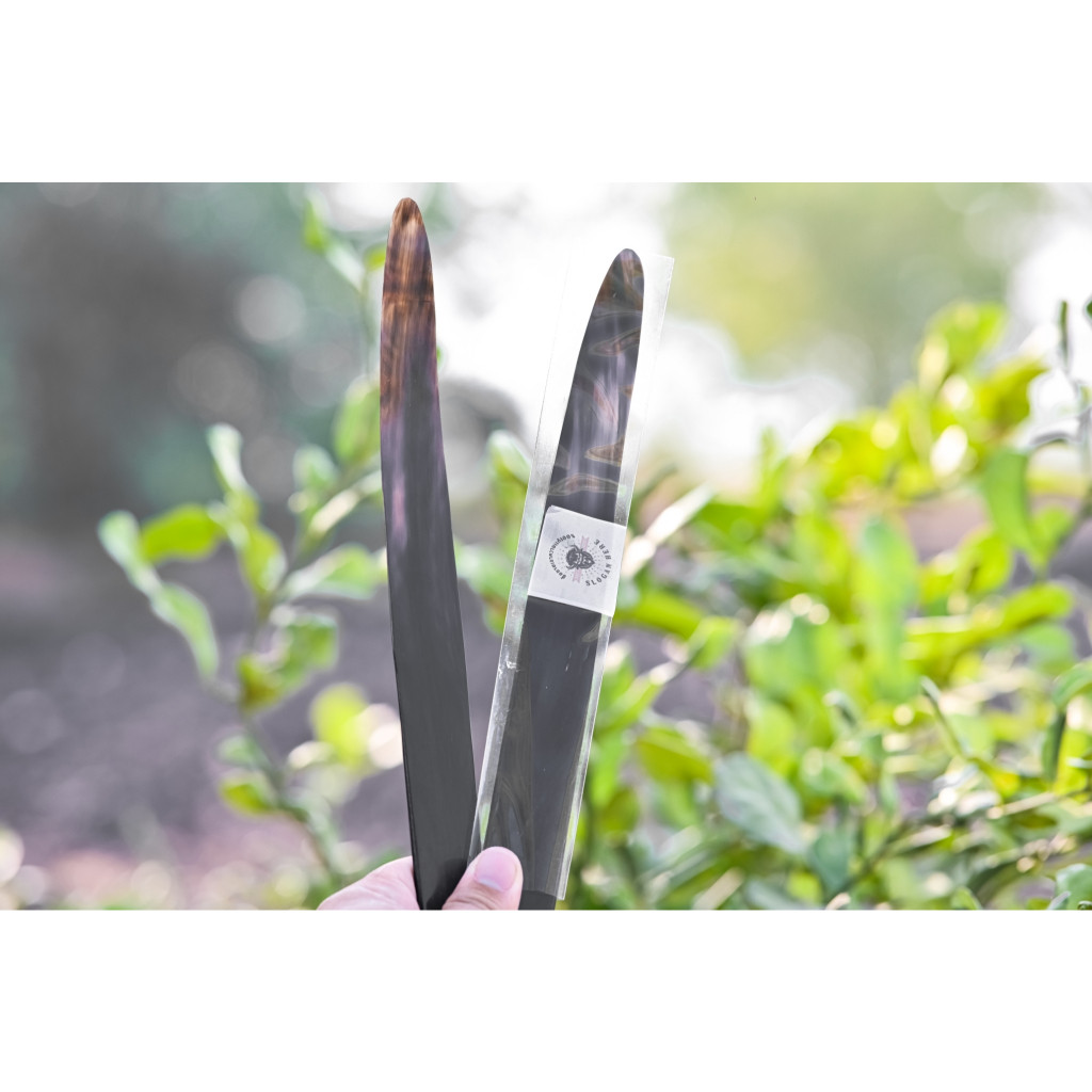 มีดคว้านมะพร้าว เขาควายของเเท้100 11นิ้ว