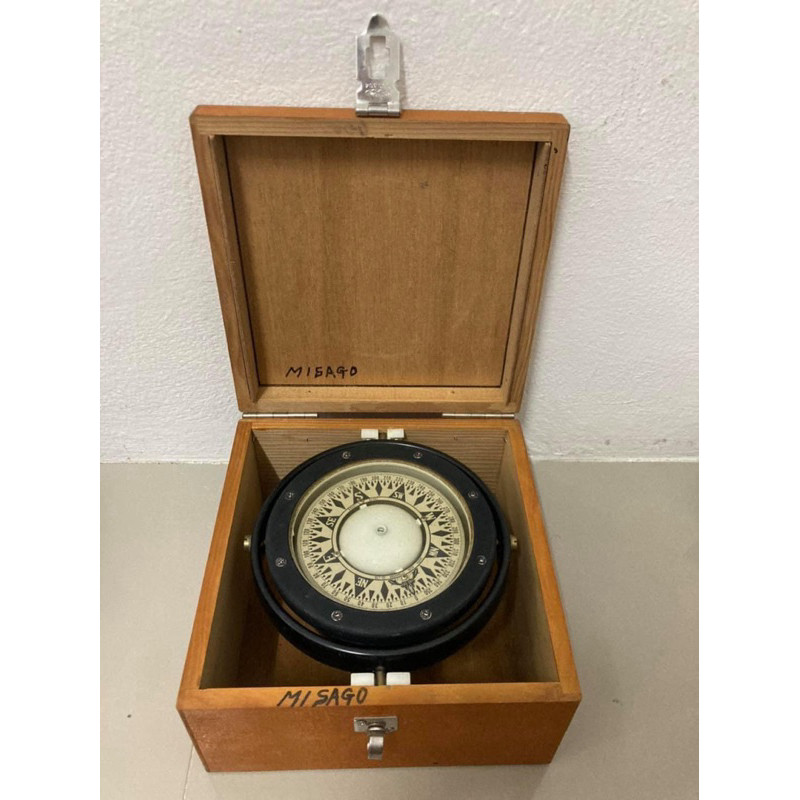 เข็มทิศเดินเรือโบราณสภาพเก่าเก็บ Nos Vintage SAURA JAPAN B100 MARINE COMPASS VINTAGE BOAT NAUTICAL KEIKI SEISA