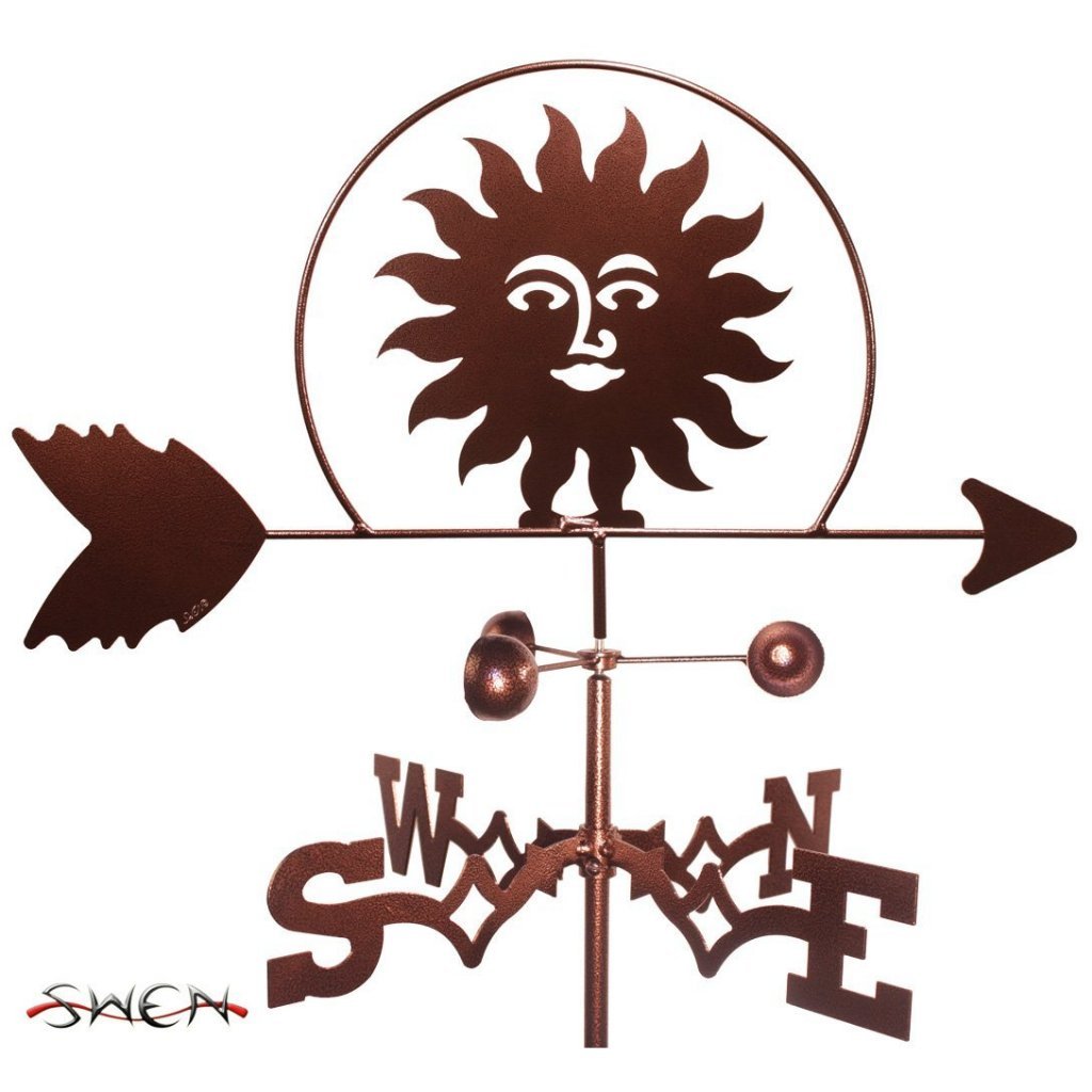 SWEN Products  SWN1036 เข็มทิศสไตล์ยุโรป SOUTHWEST SUN Weathervane